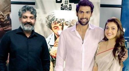 Nene Raju Nene Mantri: When SS Rajamouli posed with 3D AR motion posters of Rana Daggubati