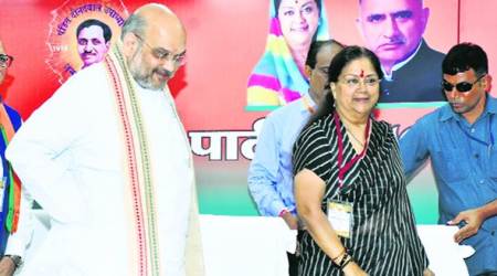 Shah praises Raje, calls for focus on BJP’s grassroots-level growth