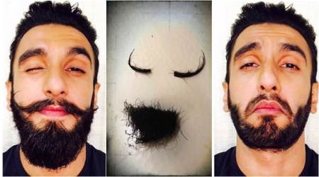 Ranveer Singh is heartbroken over losing his moustache, but feels better as Deepika Padukone might be happy with this look. See photo