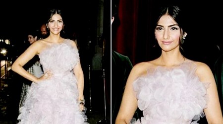 Paris Fashion Week: Sonam Kapoor looks pretty in a Ralph and Russo pink gown