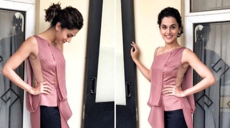 Taapsee Pannu was seen in the most unusual top and we bet you won’t be able to look away