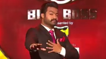 Jr NTR celebrates son Abhay Ram’s birthday on Bigg Boss Telugu sets, see photos