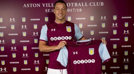 Former Chelsea captain John Terry joins Aston Villa