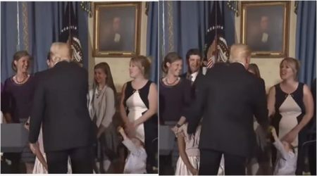 Video of Trump ‘ignoring’ handshake from differently-abled boy goes viral, stirs row on Twitter