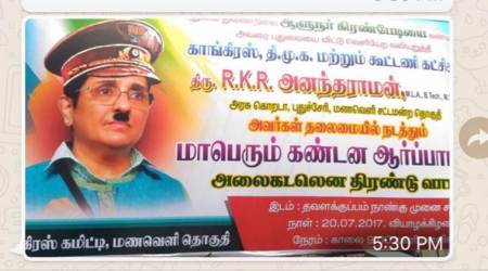 Kiran Bedi tweets out alleged Congress-made poster showing her as Adolf Hitler