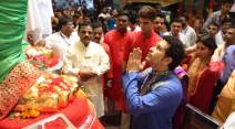 lalbaughcha raja, ganpati, sachin tendulkar, tendulkar, tendulkar ganpati, ganesh chaturthi, indian express