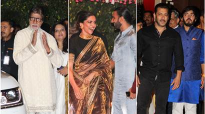 Amitabh Bachchan, Salman Khan, Shah Rukh Khan and Deepika Padukone descend at Mukesh Ambani’s Ganesh Chaturthi celebration
