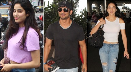 Jhanvi Kapoor is all smiles for camera, Sara Ali Khan and Sushant Singh Rajput head for first schedule of Kedarnath