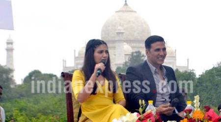 Akshay Kumar and Bhumi Pednekar promotes Toilet Ek Prem Katha in Agra