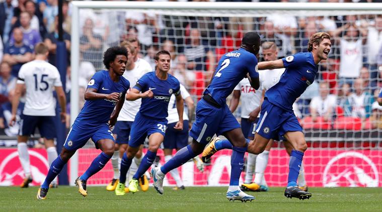 chelsea vs spurs, spurs vs chelsea, premier league, marcos alonso