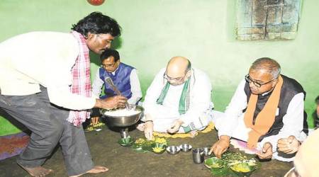 Tribal BJP worker’s home where Shah had lunch awaits toilet