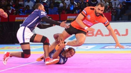 Pro Kabaddi 2017: UP Yoddha, U Mumba register wins in Nagpur