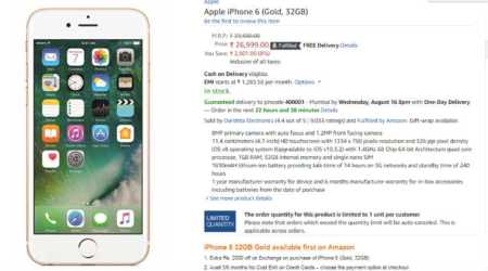 Apple iPhone 6 (32GB): Gold colour variant now available in India at Rs 26,999 via Amazon India