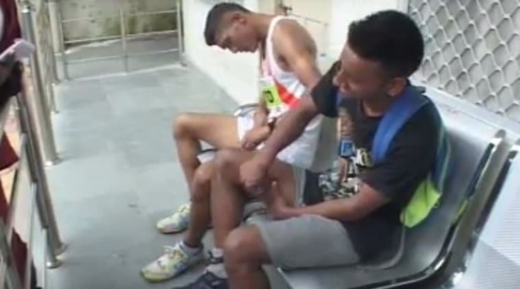 Arun Adhikari, Lakshman Singh, dog bite, Eighth Nainital Monsoon Mountain Marathon, sports news, Indian Express