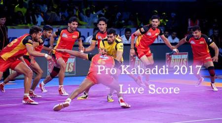 Pro Kabaddi 2017 Live Score, Bengaluru Bulls vs Patna Pirates: Bulls 10 - 20 Pirates; Warriors register record win