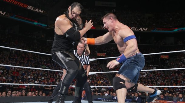 WWE SummerSlam, WWE SummerSlam photos, Summerslam 2017 photos, Brock Lesnar, Roman Reigns, Jinder Mahal, WWE photos, john cena, wwe news, sports news