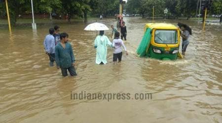 Chandigarh: Heavy rains lash city causing flood-like situation
