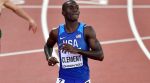 Kerron Clement eases into position for third hurdles gold