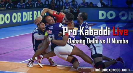 Pro Kabaddi 2017 Live Score, U Mumba vs Dabang Delhi: U Mumba 32-16 Dabang Delhi in second half