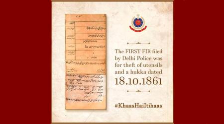 Delhi Police shares throwback picture of its FIRST FIR and fills Twitterati with glee