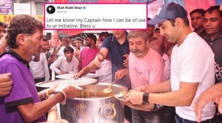 Gautam Gambhir starts ‘community kitchen’ to help the poor; Shah Rukh Khan, Twitterati shower love