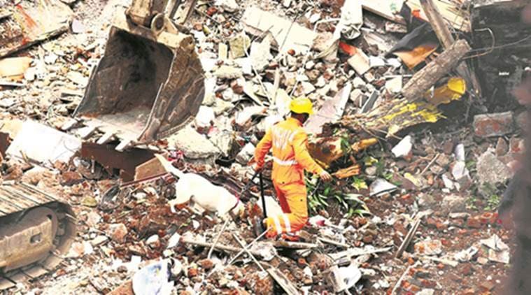ghatkopar building collapse, mumbai congress, bmc, retired hc judge probe, indian express