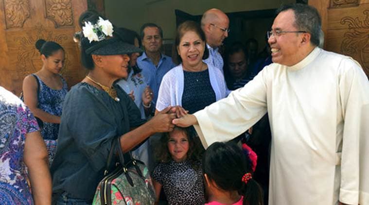 Catholic Guam, Roman Catholic Guam, Pastor Fr. Jose Antonio, North Korea Threat, Guam Crisis, World News, Latest World News, Indian Express, Indian Express News