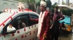 WATCH: This Pakistani ‘dulha’ didn’t let rain play spoilsport; pushes car through flood waters to reach wedding venue