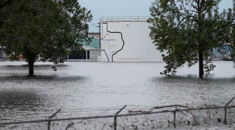 Image result for TEXAS refineries explosion & flood hurricane harvey