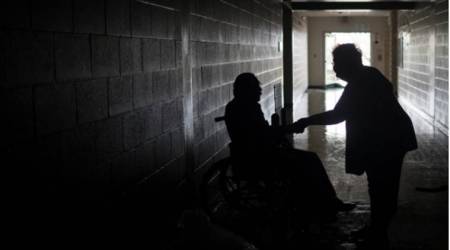 An unlikely hurricane hero takes over chaotic Texas storm shelter