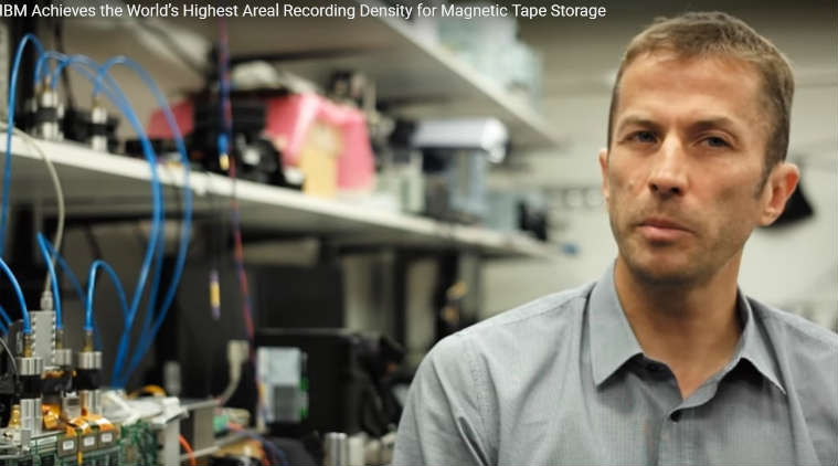 IBM, IBM 330 TB data, IBM Tape world record, IBM Tape storage, IBM 330 TB data on tape, IBM data on tape, IBM research