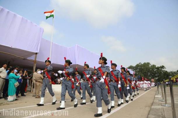 independence day 2017. 15th august, ncc cadets, chandigarh, sector 17 parade ground, independence day pics, independence day dress rehearsals, indian express