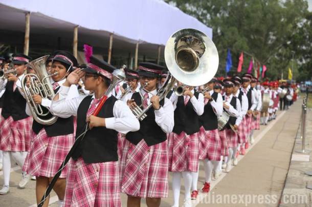 independence day 2017. 15th august, ncc cadets, chandigarh, sector 17 parade ground, independence day pics, independence day dress rehearsals, indian express
