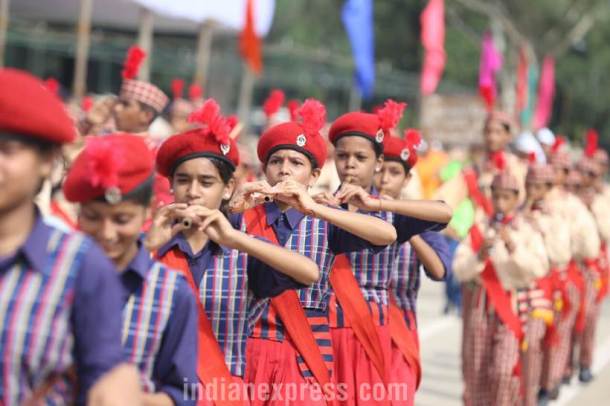 independence day 2017. 15th august, ncc cadets, chandigarh, sector 17 parade ground, independence day pics, independence day dress rehearsals, indian express