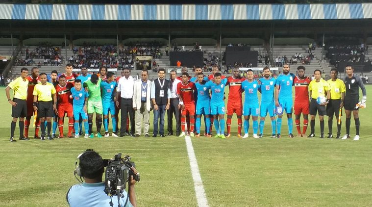 india vs st kitts and nevis, st kitts and nevis, stephen constantine, constantine, asia cup, Manvir Singh, Nikhil Poojari, Amrinder Singh, jhingan, football, sports news, indian express