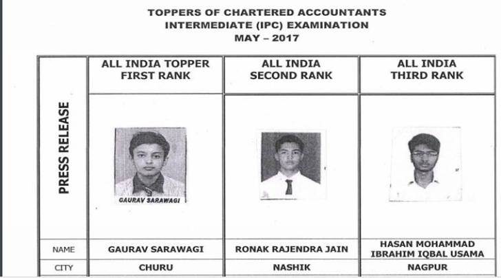 ipcc result may, ipcc topper, icai result, icaiexam.icai.org