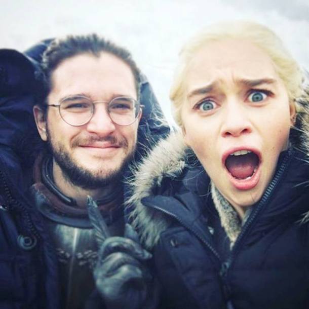 jon snow, daenerys targaryen, game of thrones season 7, kit harington, emilia clarke,