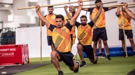India Kabaddi players shuffling between diet and workout