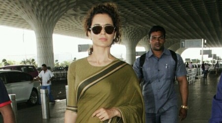 Kangana Ranaut's sari look reminds us of Indira Gandhi