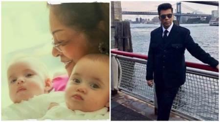 Karan Johar reveals first picture of his twins Yash and Roohi. See photo