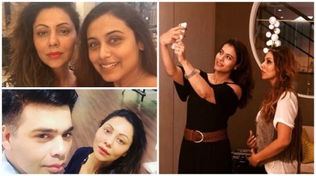 Karan Johar, Kajol and Rani Mukerji visit Gauri Khan’s new store