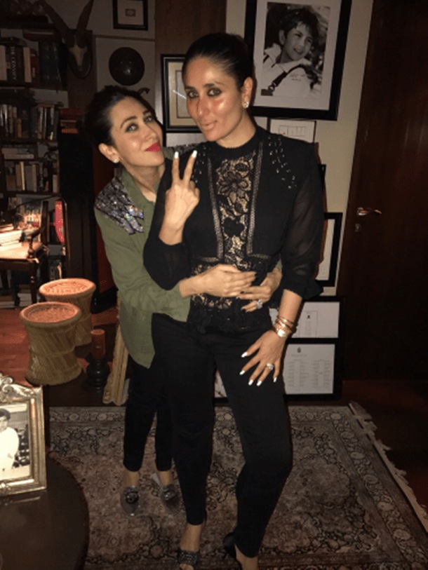 Kareena Kapoor khan, Karisma Kapoor, Saif Ali Khan birthday party photos