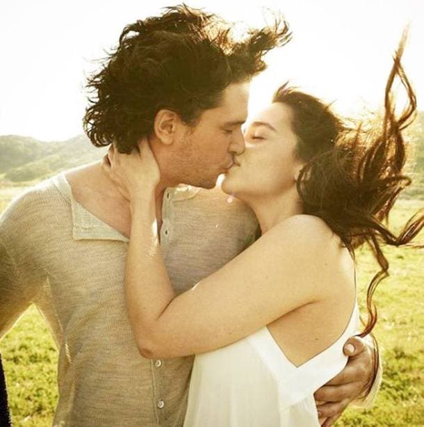 jon snow, daenerys targaryen, game of thrones season 7, kit harington, emilia clarke,