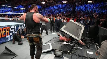 WWE SummerSlam: Braun Strowman puts Brock Lesnar on a stretcher, watch video