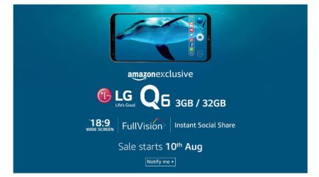LG Q6 will be Amazon India exclusive, sale starts August 10