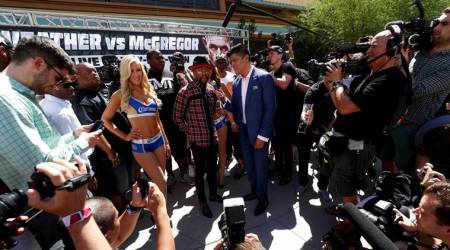 Carnival hits town as Floyd Mayweather and Conor McGregor ready to fight