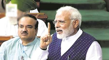 Let us pledge to free India of poverty and corruption by 2022 says Prime Minister Narendra Modi in Lok Sabha