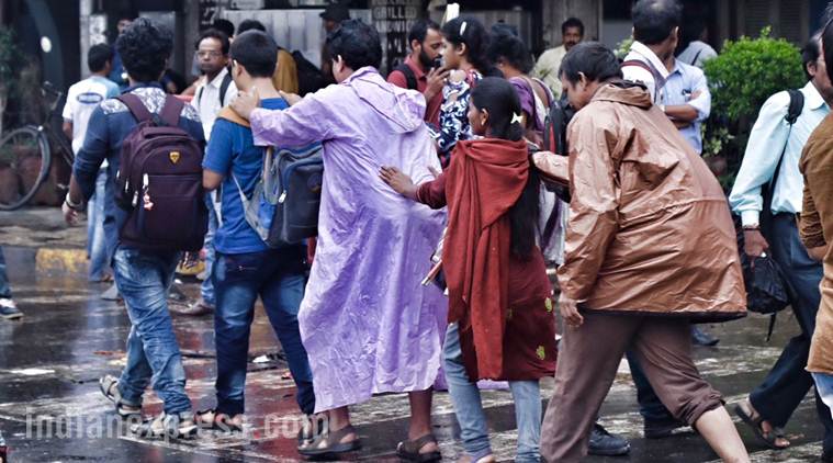 mumbai rains, mumbai weather, mumbai rain, mumbai rainfall, rains in mumbai, mumbai monsoon, water logging mumbai, weather in mumbai, colaba rain, andheri rain, malad rain, bombay rains, imd, imd satellite image, bombay, mumbai trains, mumbai, bombay, indian express news
