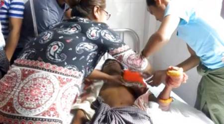 Gunfire heard near Bangladesh border as thousands flee Myanmar violence