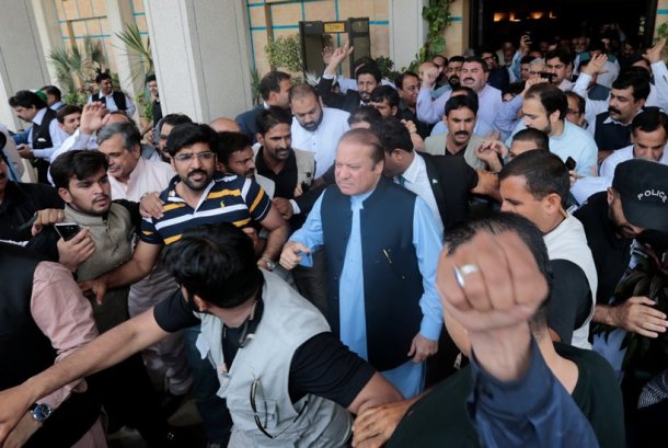 Nawaz Sharif, former Pakistan Prime Minister, Nawaz Sharif rally, Pakistan elections, pakistan news